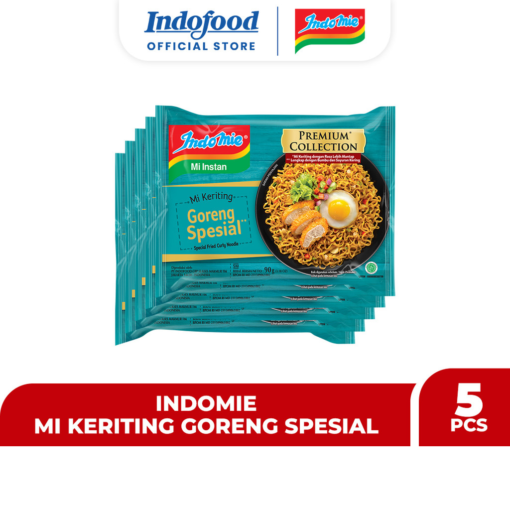 

5 PCS - Indomie Mi Keriting Goreng Spesial 90 Gr