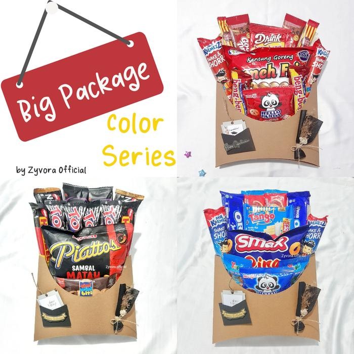 Snack Wrap Color (Big)/Hampers Gift Box/ Snack Box/ Bingkisan/ Unik