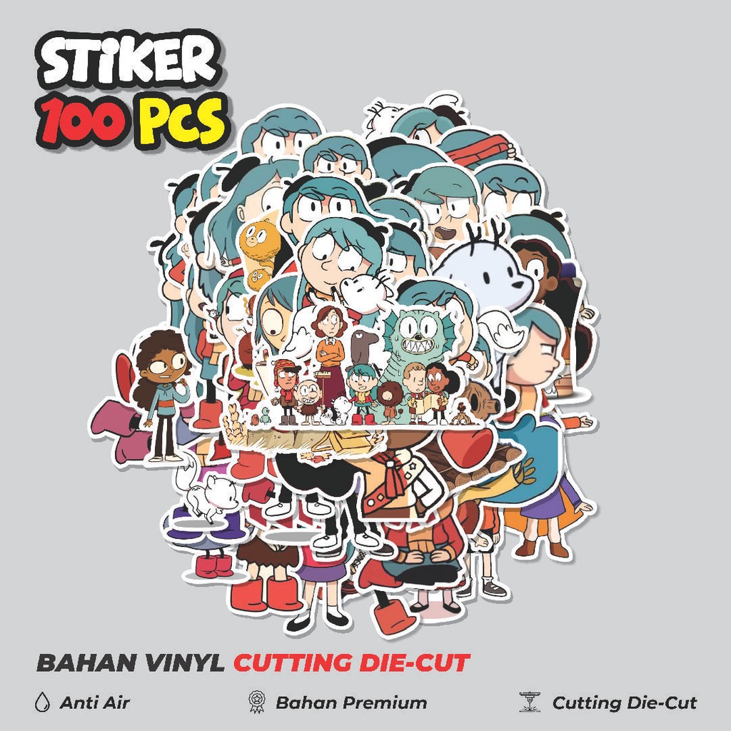 

Terbaru! 50 pcs Stiker Kartun Hilda Dekorasi Lucu Kreatif untuk Notebook, Skateboard, HP