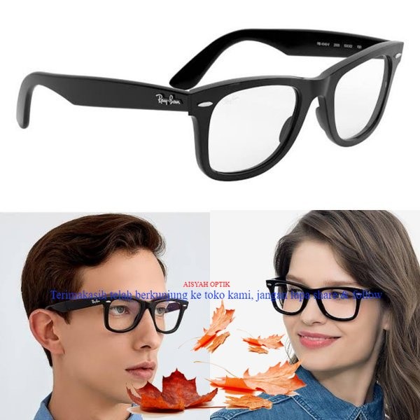 frame kacamata minus anti radiasi baca pria wanita rayban wayfarer glasses