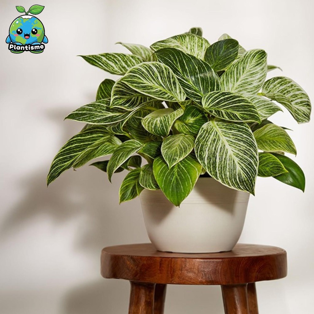 Tanaman Hias – Philodendron ‘Birkin’ (Philodendron erubescens) Upright Pinstripe Variegata Indoor Pl