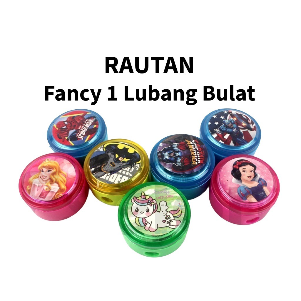 

♚1pcs Rautan 1 Lubang Bulat/ Rautan Lucu /Rautan Karakter♚