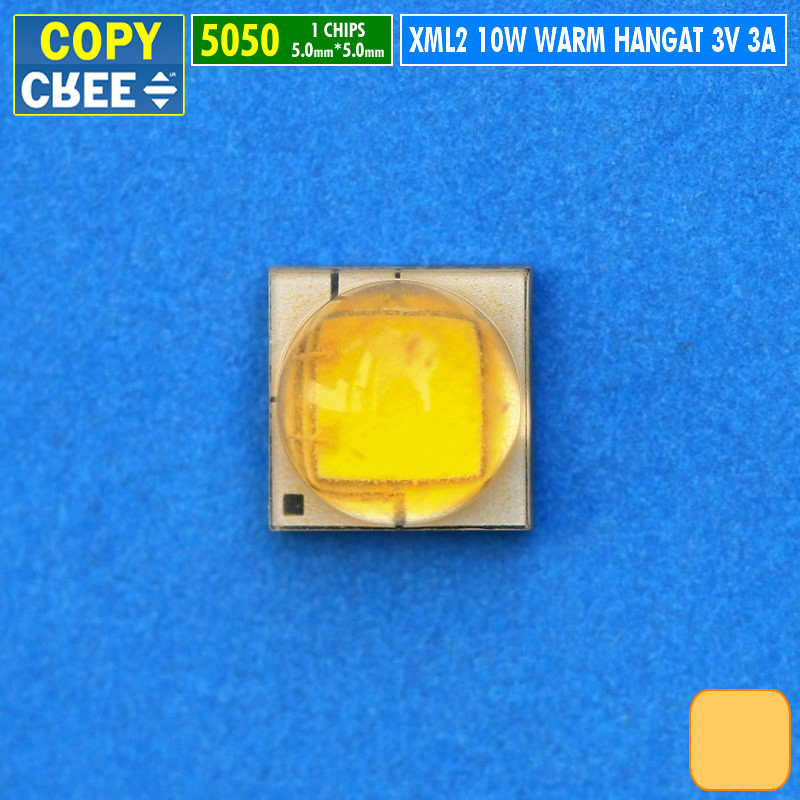 Chip Led 5050 10W Warm Hangat 3000K 3500K 3V Copy Cree Kuning Hangat Mata Led XM-L2 T6 XML2 DIY Lamp