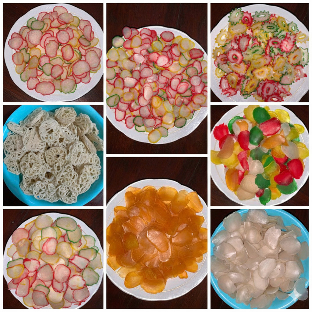 

Kerupuk Mentah Krupuk Seblak mentah kemasan 250gr Warna pelangi mawar topping Aneka makaroni tersanjung udang bawang mini toping baso aci