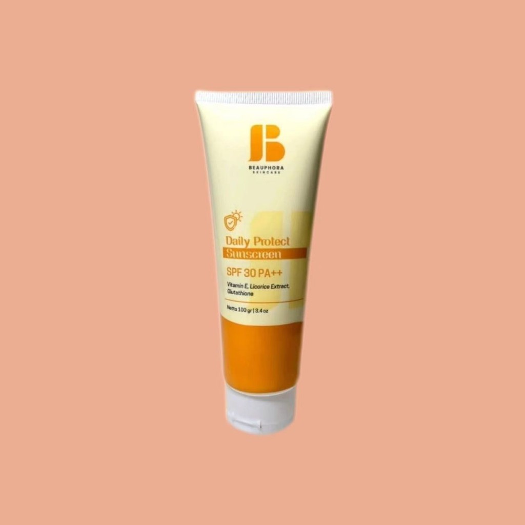 Beuphora Sunscreen 3x Brighten Day Cream Pemutihan kulit alami Instant Sunscreen Mencerahkan warna k