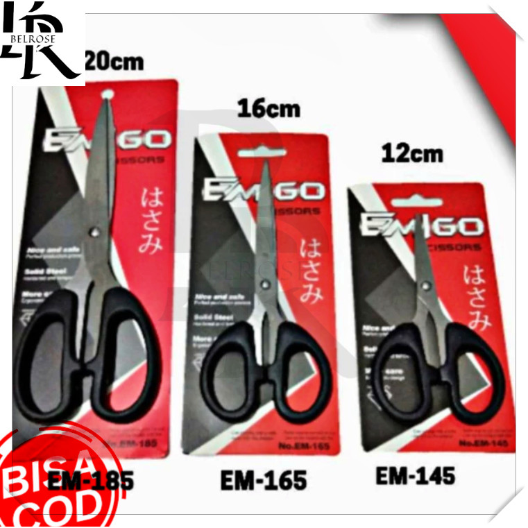 88MART.ID [RANDOM BRAND] Gunting Stainless Besar Tajam Emigo Gunting Rambut Kecil Sedang Besar