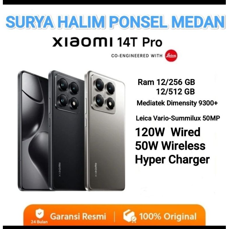 XIAOMI MI 14T PRO 12/256, 12/512 GB 5G & 11T PRO 12/256 GB GARANSI RESMI