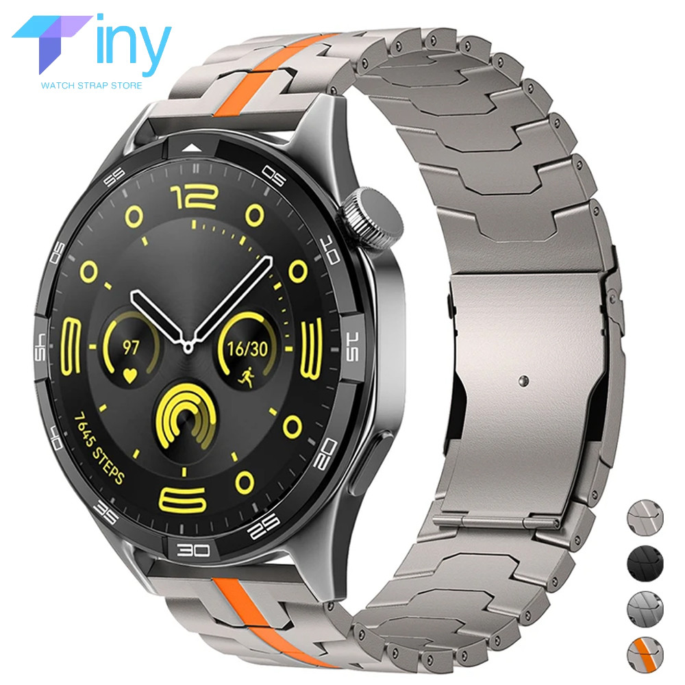 22mm Titanium Band for Samsung Galaxy Watch 3 Gear S3 Stainless Steel Strap Metal Bracelet for Huawe