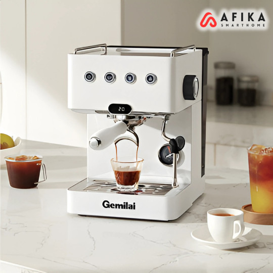 Gemilai Mesin Kopi Espresso Coffee Maker Frothing 15 Bar 1450W
