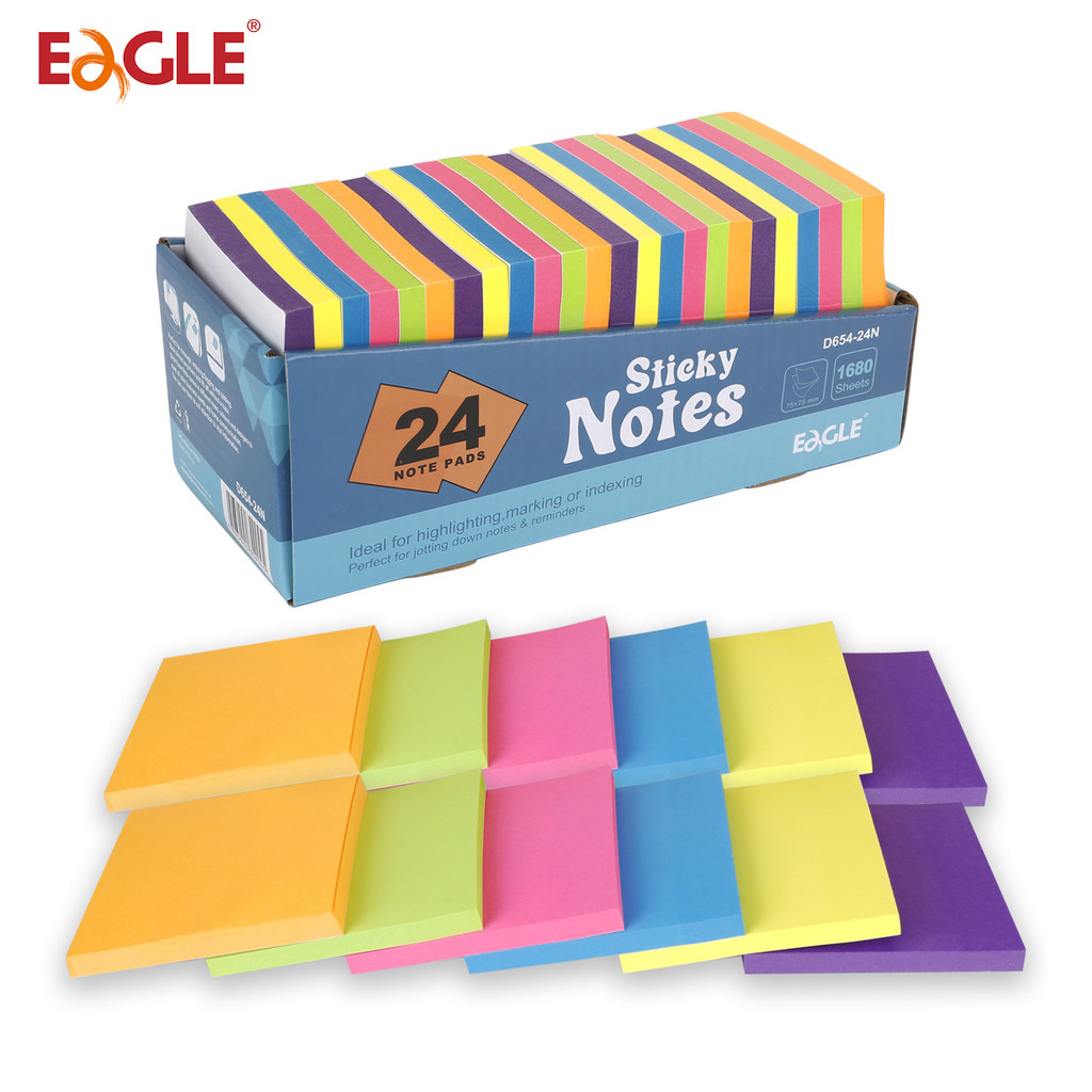 

Eagle Sticky Notes Memo Pads Kawaii Notepads，Back to School Stationery，School Supplies Offices Accessories