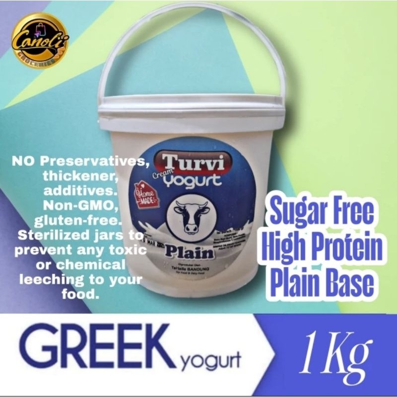 

NEW TURVI GREEK YOGURT 1kg / Plain / No Sugar