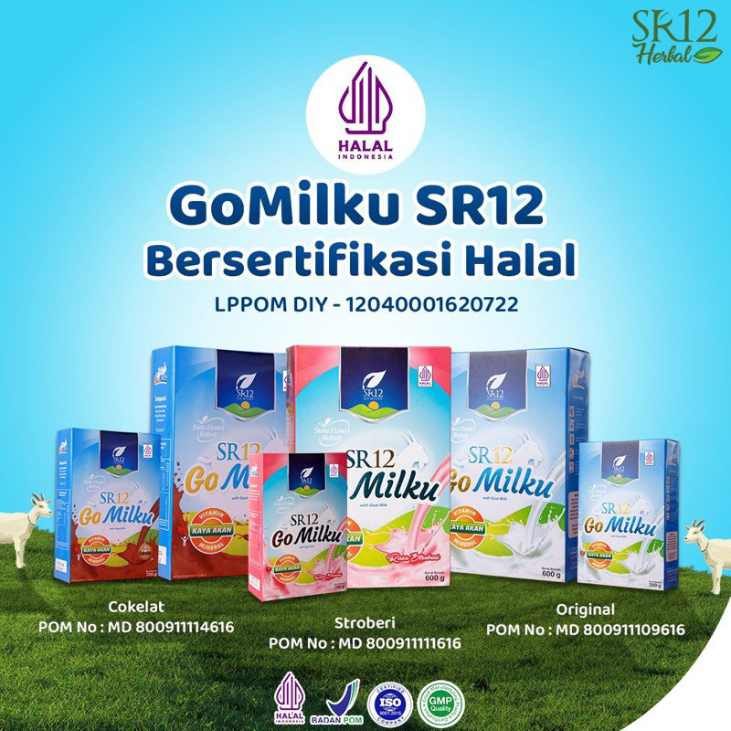 

(EXTRA PROMO) GOMILKU SR12 ISI 200 GRAM SUSU KAMBING ETAWA PREMIUM 100% ORIGINAL / KESEHATAN / DAYA TAHAN TUBUH / SUMBER VITAMIN