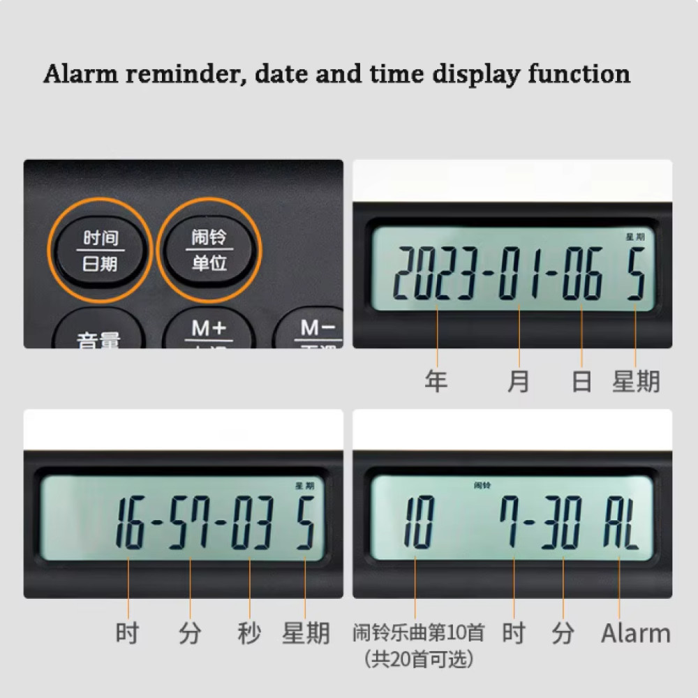 

LCMNCLL Kaco MATE Calculator Kalkulator 12 Digit Large Screen Battery - K1429