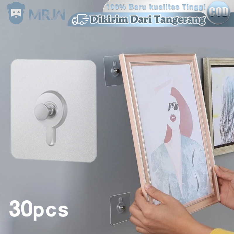 Cantolan Tempel Dinding Tembok Kuat Gantungan Tanpa Paku Di Dinding Foto Bingkai Hook Gantungan Temp
