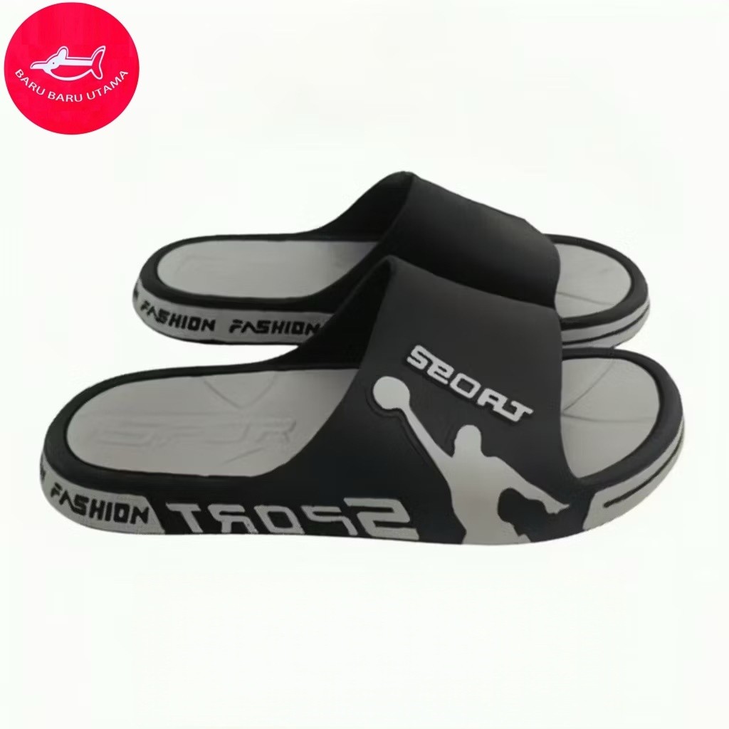 CUCI GUDANG BARU BARU UTAMA SANDAL SLOP SLIP ON PRIA SANDAL PVC SLIPPERS