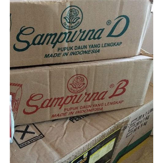 1 DUS 24 pcs Pupuk pelengkap Super Sampurna B & D  500 gr