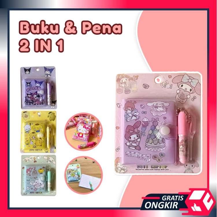 

Gratis Ongkir - S6327 Notebook Mini Free Pena Motif Kartun Lucu / Buku Catatan Anak Lucu