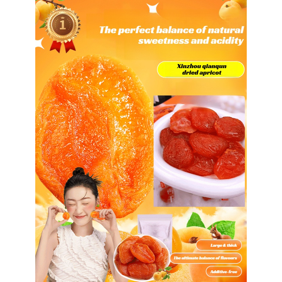 

Aprikot Kering Murni Alami Aprikot Kering Rumah Tangga Tanpa Aditif Lemak Buah Daging Kenyal