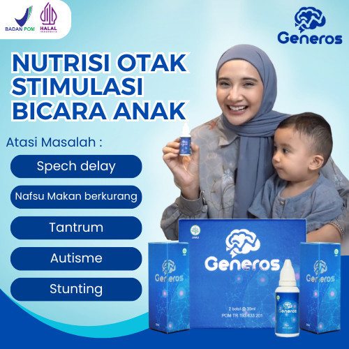 Generos 1 Box - Multivitamin Nutrisi Otak Anak Penambah Kecerdasan & Daya Ingat