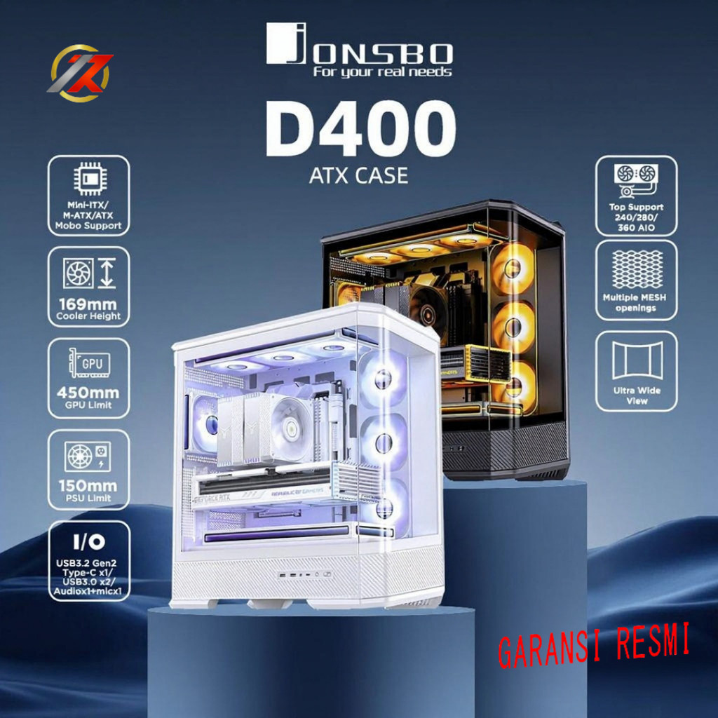 JONSBO D400 ATX PC Case | D-400 Jonsbo Casing ATX Type C