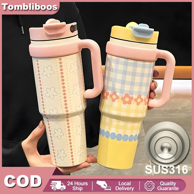 1000ML Tumbler Fruity Bloom 1000ml Stainless SUS 316 / Tumbler Botol Minum