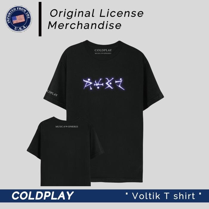 (COD) T shirt Kaos Band Music Coldplay Original Official Tag COLDPLAY ORI - S