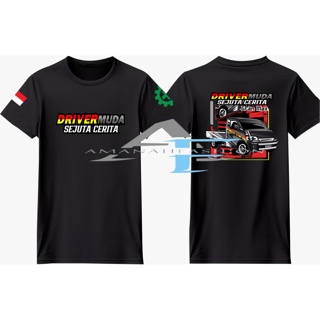 Kaos Driver Muda Sejuta Cerita DAIHATSU GRAN MAX PICK UP- kaos Distro motif kata Driver Muda Sejuta 