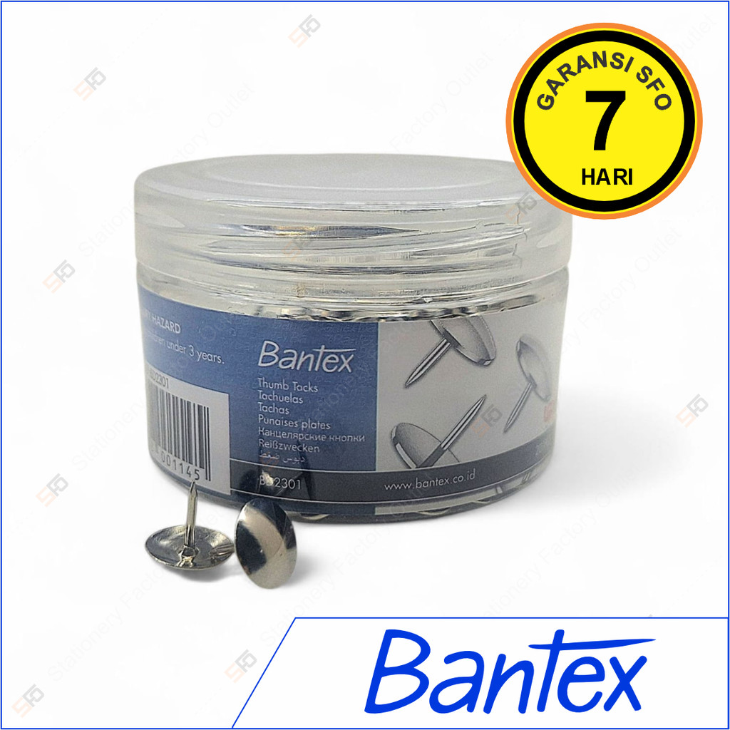 

Paku Payung Bantex isi 50 - Thumb Tack Pines BD2301