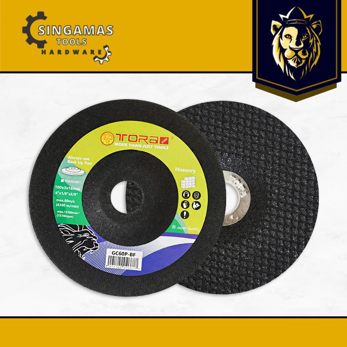 TORA Batu Potong Resibon GC60P-BF 4" x 3mm - Grinding Wheel