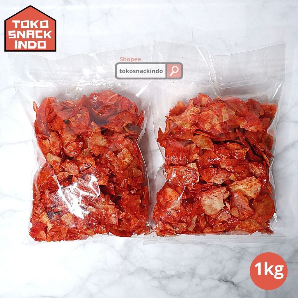 KERIPIK SINGKONG PEDAS 1Kg