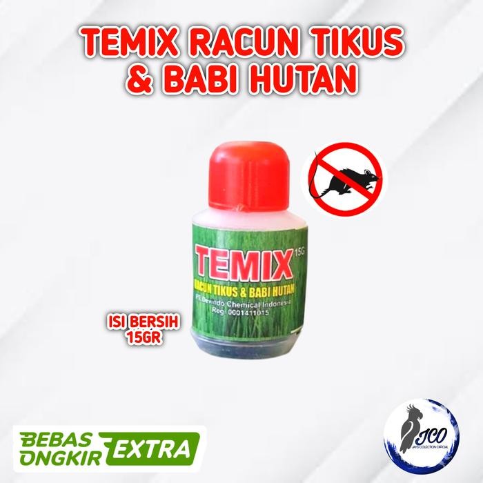 RACUN TIKUS TEMIX BOTOL 15GR RACUN TIKUS LANGSUNG MATI RACUN TIKUS