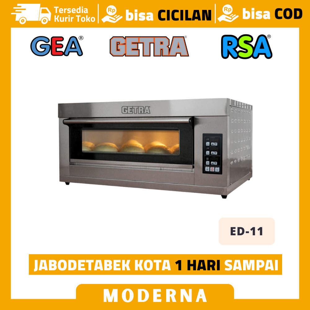 Baking Oven listrik Getra ED-11 Oven Listrik 1 deck 1 tray Original