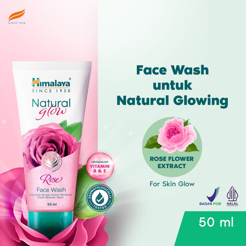 RF KENDARI - Himalaya Natural Glowing Rose Face Wash 100ml - Sabun Cuci muka