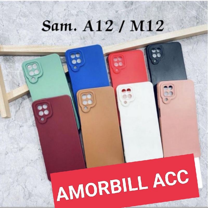 Silicon Softcase Macaron Samsung A12 M12 Silikon Pelindung HP Samsung
