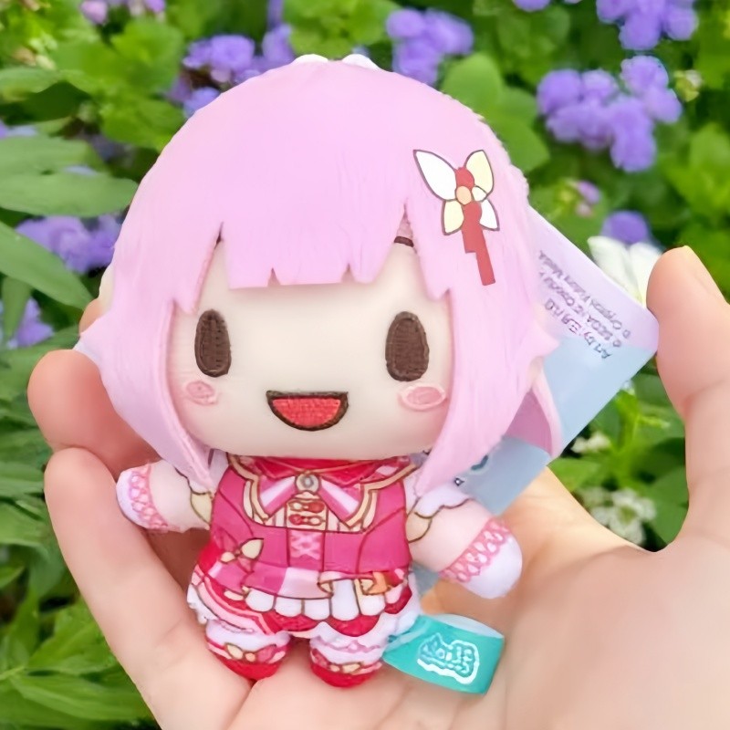 10cm Pjsk Akiyama Mizuki Plush Doll Toy Stuffed Keychain Yoisaki Kanade Project Sekai Character Back