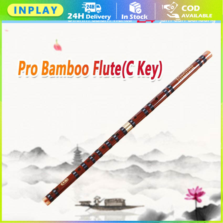 Seruling Bambu Cina Dizi Flute Traditional / Alat Musik Tiup Kayu Import / Flute Bamboo Professional