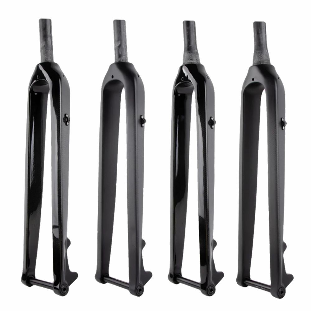 Bike MTB Fork 26er 27.5er 29er Carbon Fiber Rigid Fork Mountain Bicycle Front Forks Thru Axle 15*100