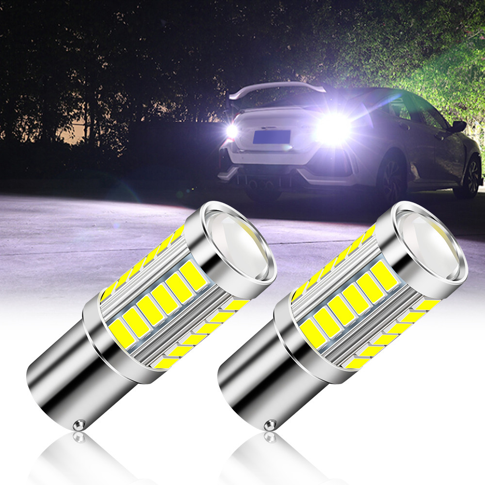 1pcs BA15S P21W 1156 Car LED Reverse Light Bulb For VW Passat B5 B6 Golf 4 2001-2010 Canbus Auto Lam