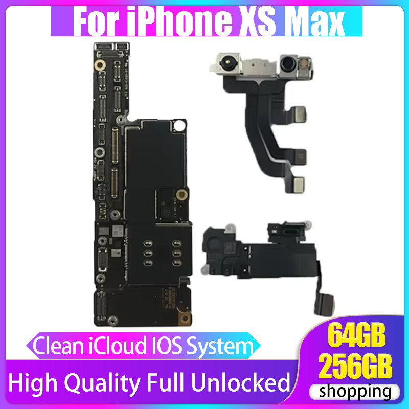 Free Shipping Mainboard Clean iCloud For iPhone XS Max Motherboard Full Working Logic Board Plate Su