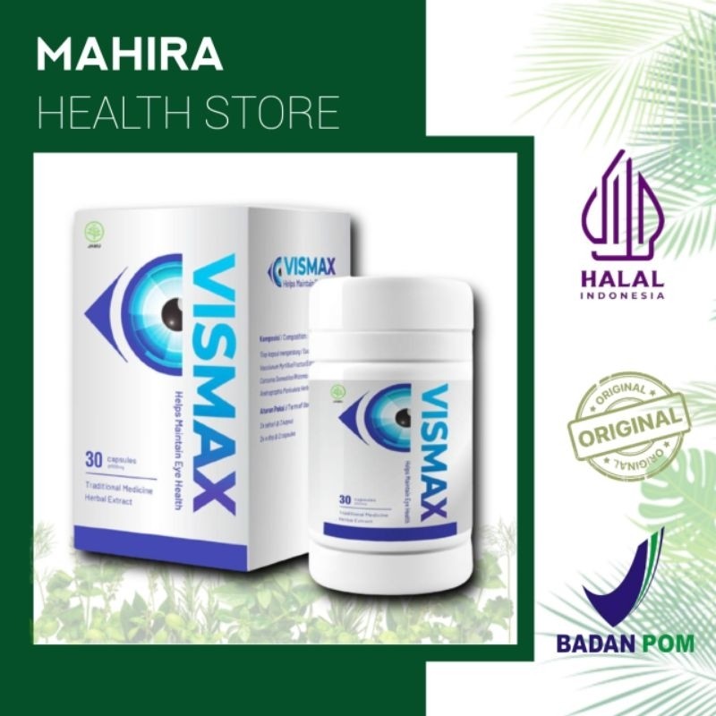 VISMAX ASLI ORIGINAL OFFICIAL STORE DISTRIBUTOR RESMI MATA KATARAK RABUN MINUS TANPA OPERASI BPOM