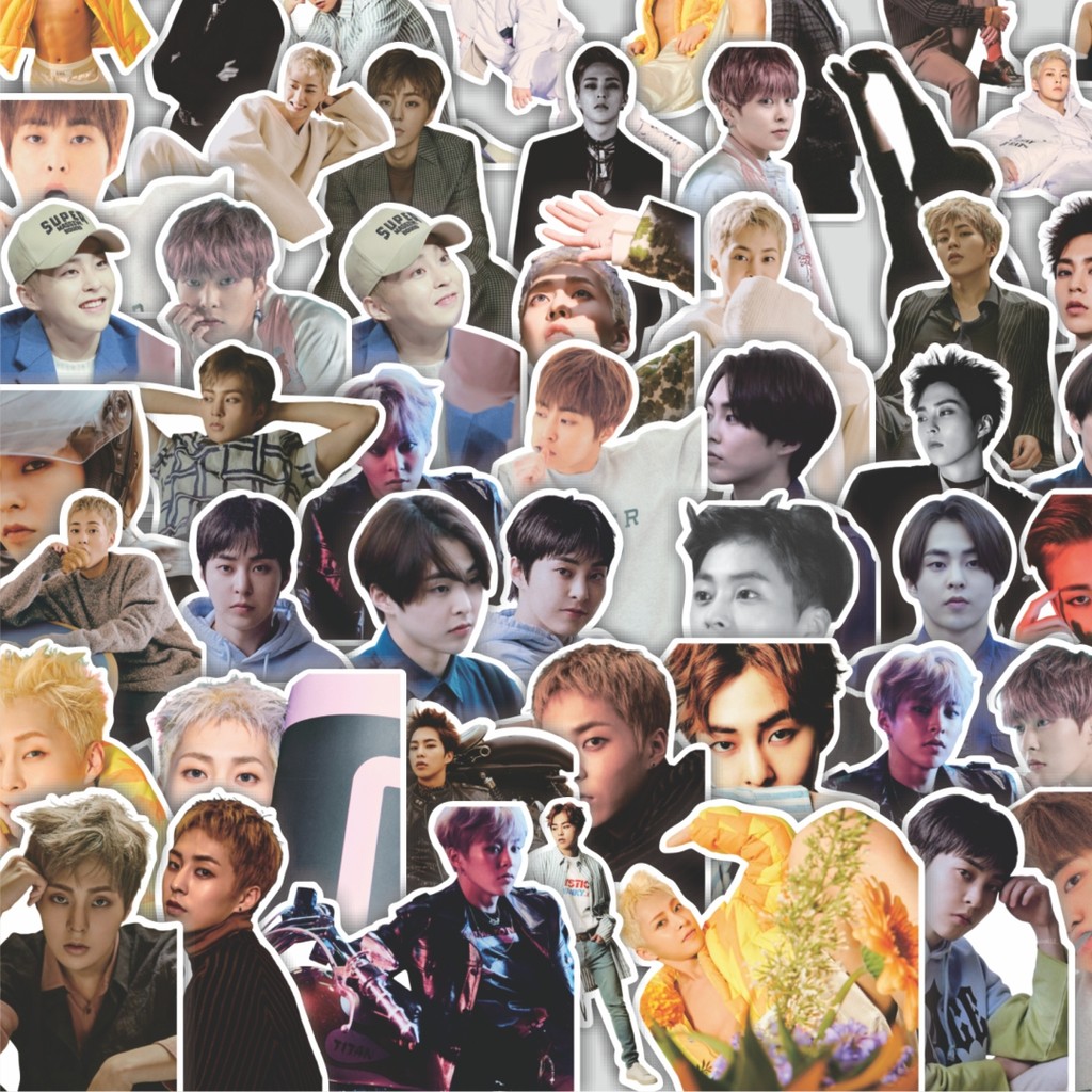 Stiker Cutting Pack Stiker EXO10 - Xiumin Series 01 Isi 100Pcs Series Aesthetic Lucu Keren Untuk Kop