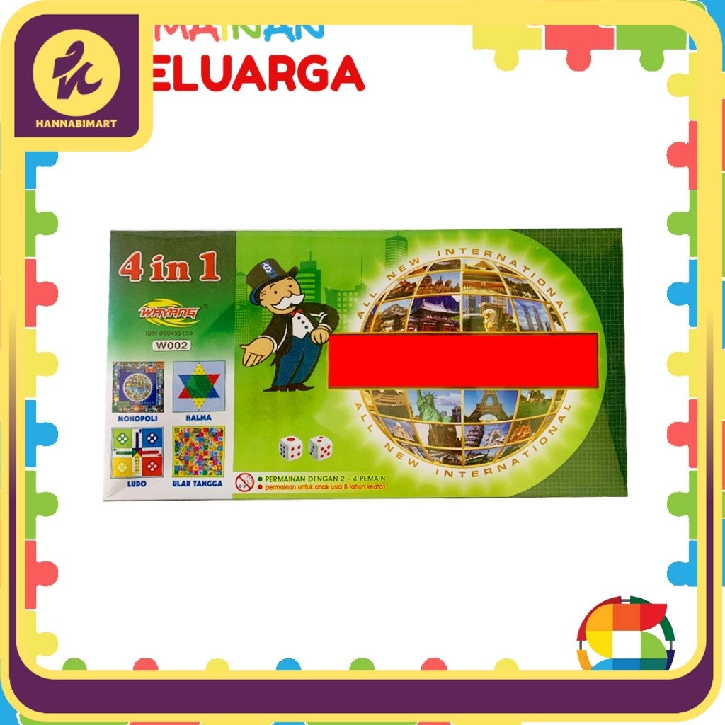 Bigsale Mainan anak dan remaja M0N0P0LY 4 in 1 murah / M0N0P0LY murah [7022]