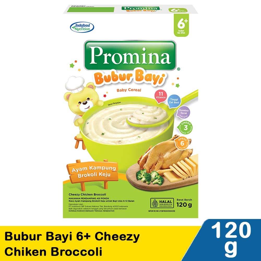 Promina Bubur Bayi Cheezy Chiken Broccoli 120G