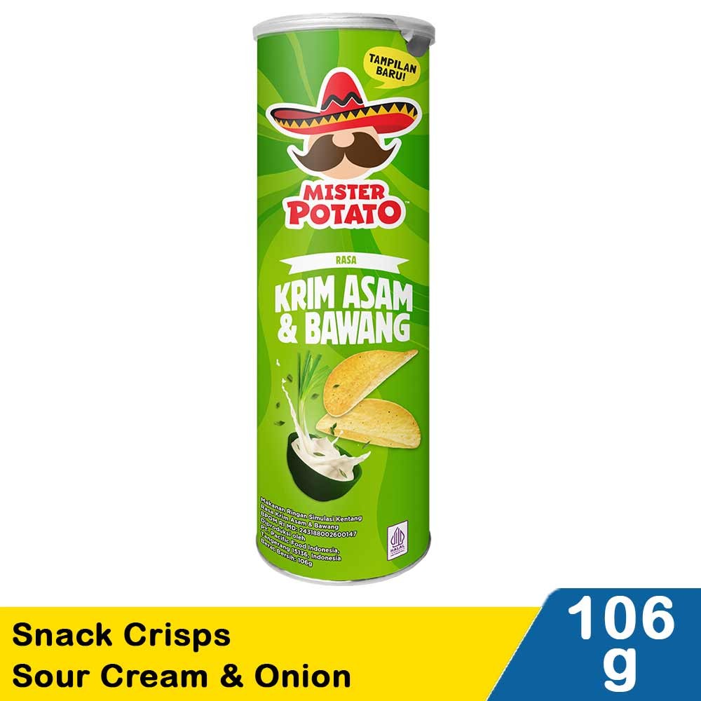 MISTER POTATO SNACK CRISPS SOUR CRM&ONION 106g