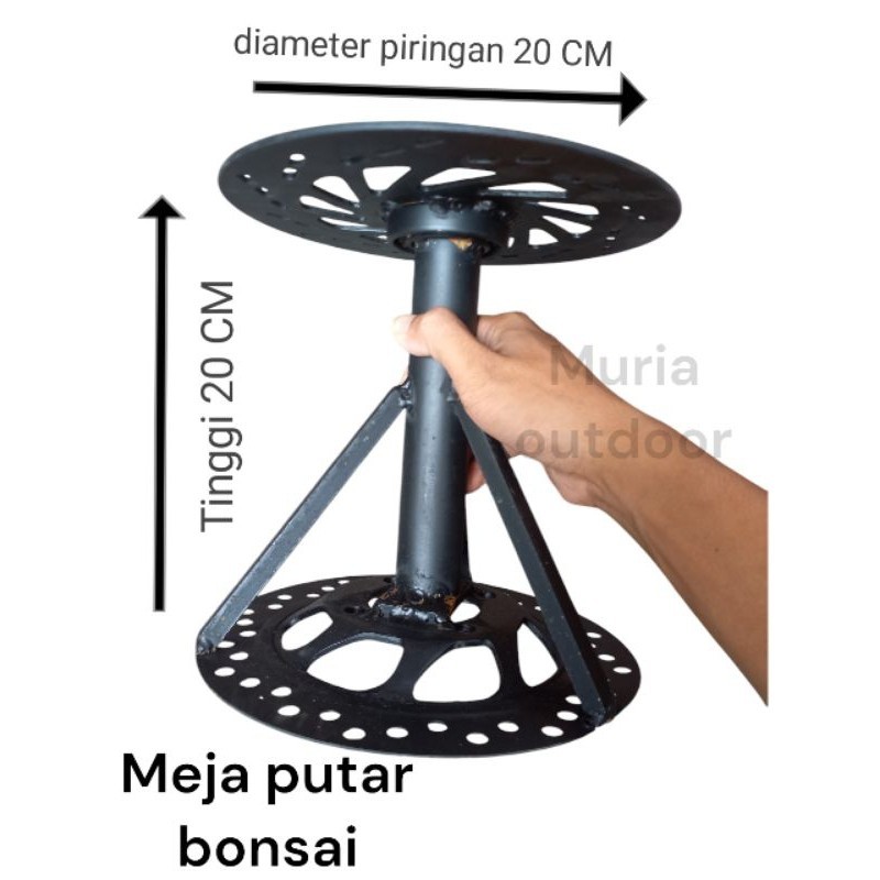 meja putar bonsai / trimer bonsai/meja hias bonsai meja besi bonsai kontes meja hiasa tanaman Berkua