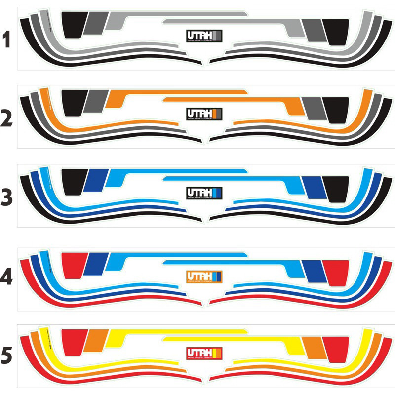 [COD] Sticker Striping Set Replika Utah - Vespa Excel Exclusive PX