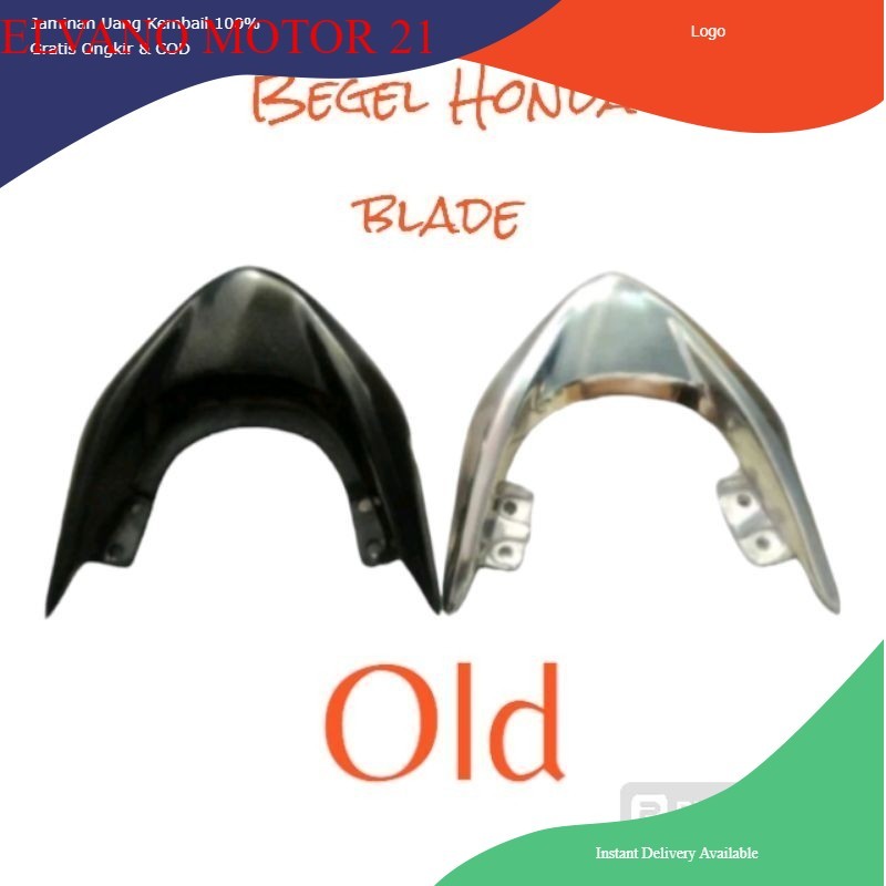 Begel behel planger pegangan tangan jok belakang Honda Blade old