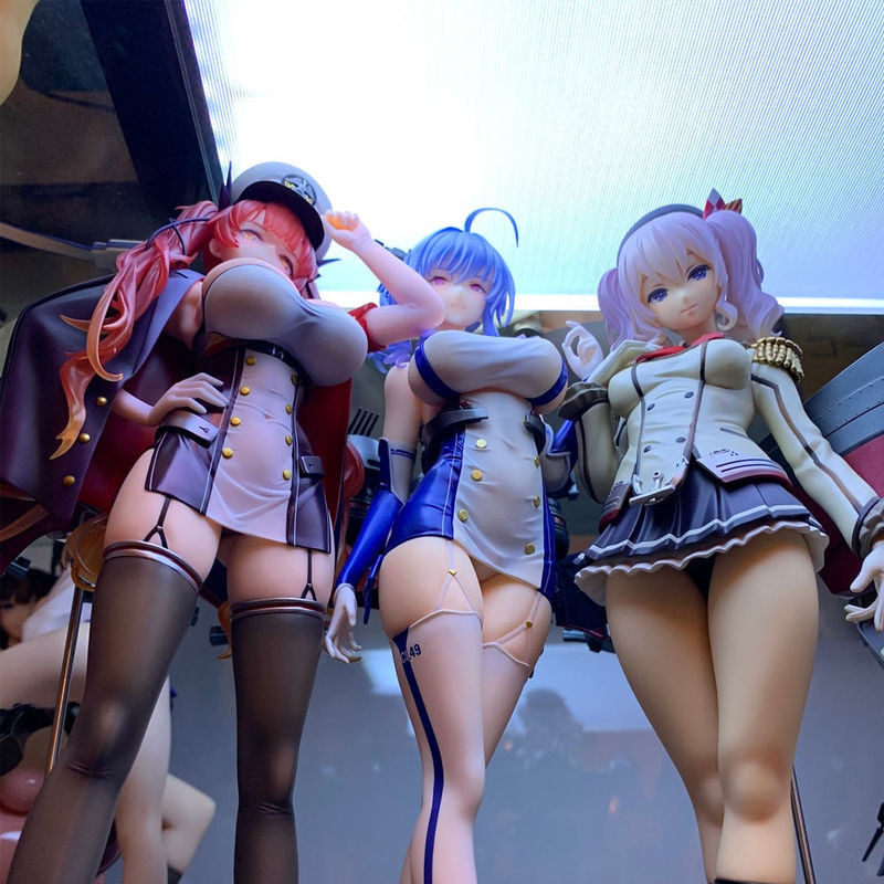 Kantai Collection Anime Figure Kan Colle Kashima Hibiki Azur Lane Girl Pvc Action Figure Toy Game St