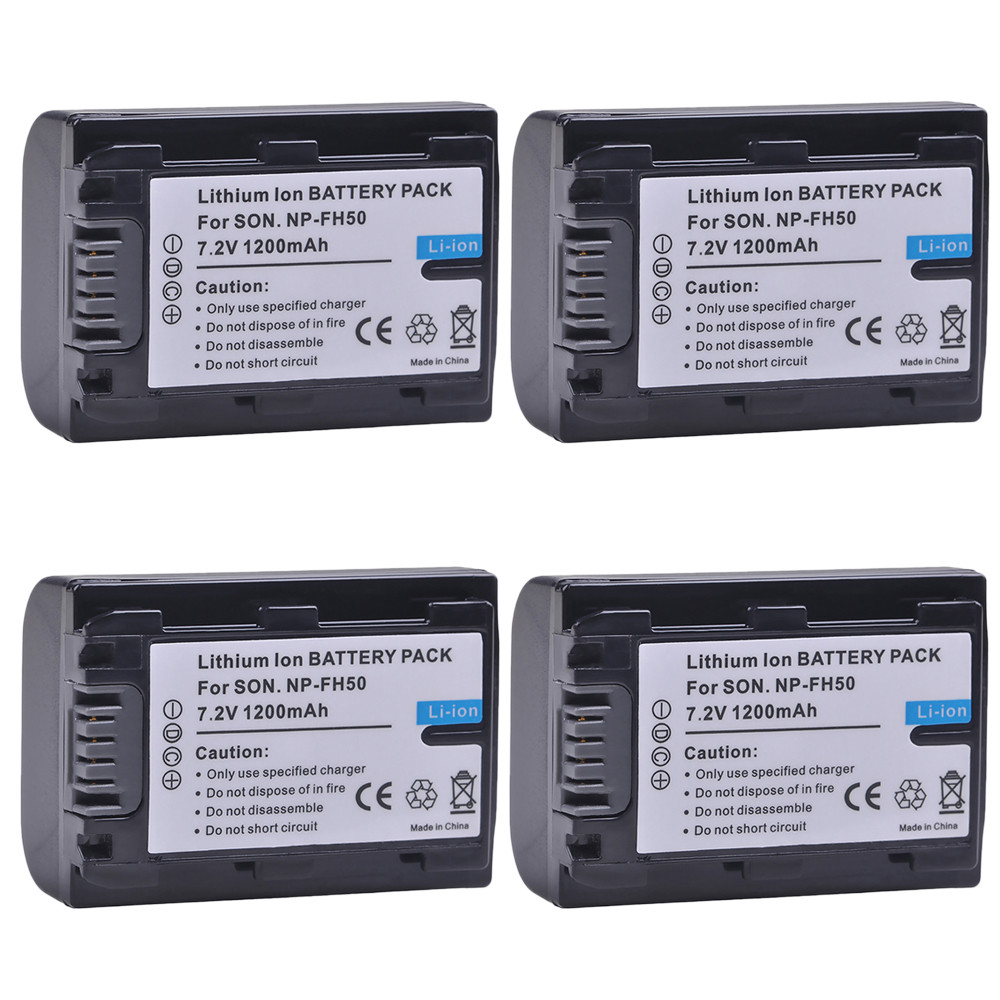 NP-FH50 NPFH50 Battery for Sony NP-FH30 NP-FH40 NP-FH50 NP-FH70 NP-FH100 and DSC-HX1 HX100V HX200 HX