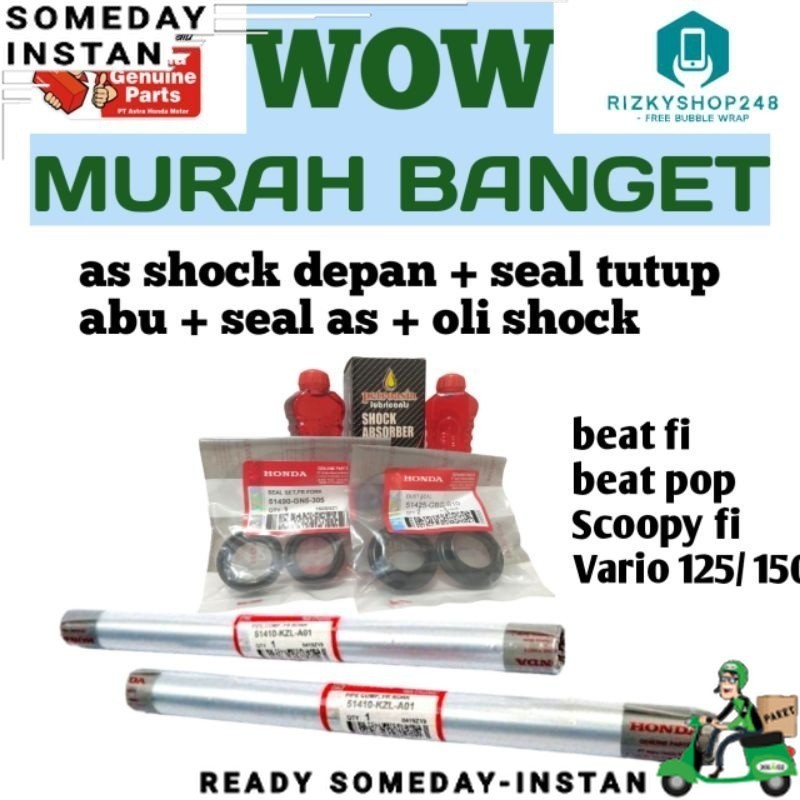 HN- Seal shock depan + as shock depan HONDA
beat pop beat fi vario scoopy spacy / suku cadang sparep